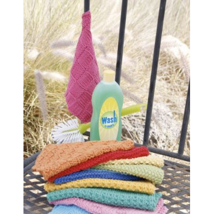 Summer Jolly by DROPS Design - Klude Strikkeopskrift 21x21 cm