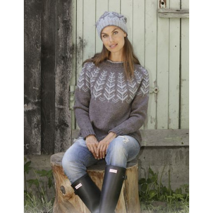 Inner Circle by DROPS Design - Bluse Strikkeopskrift str. S - XXXL
