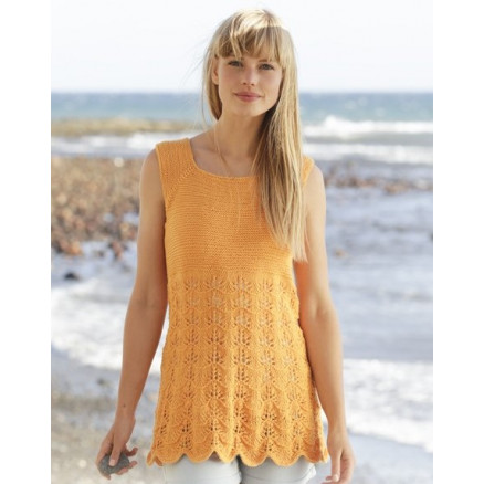 Sunkissed by DROPS Design - Top Strikkeopskrift str. S - XXXL