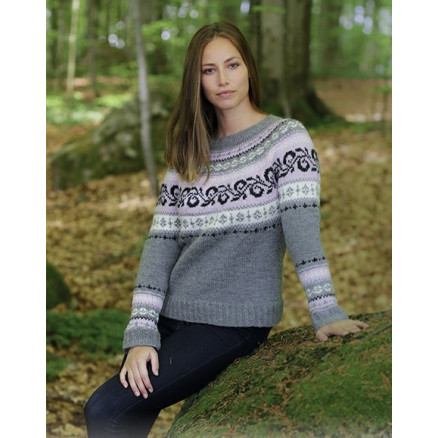 Telemark by DROPS Design - Bluse Strikkeopskrift str. S - XXXL