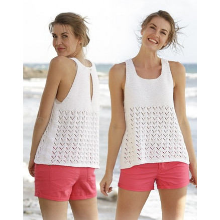 Holiday Bliss by DROPS Design - Top Strikkeopskrift str. S - XXXL