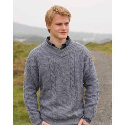 Sir Lancelot by DROPS Design - Sweater Strikkeopskrift str. S - XXXL