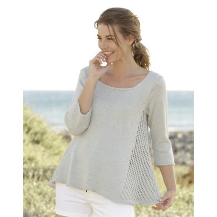 Venezia by DROPS Design - Bluse Strikkeopskrift str. S - XXXL