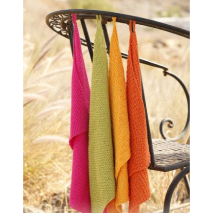 Summer Spices by DROPS Design - Håndklæder Strikkeopskrift 31x45 cm