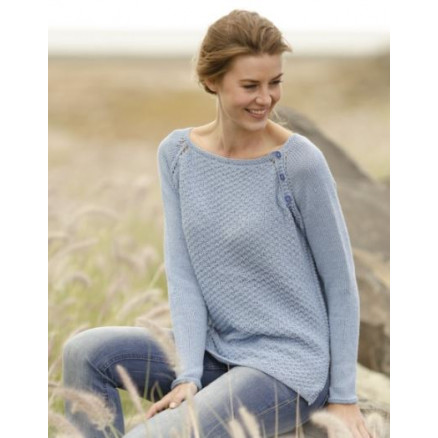 Morning at Home by DROPS Design - Bluse Strikkeopskrift str. S - XXXL