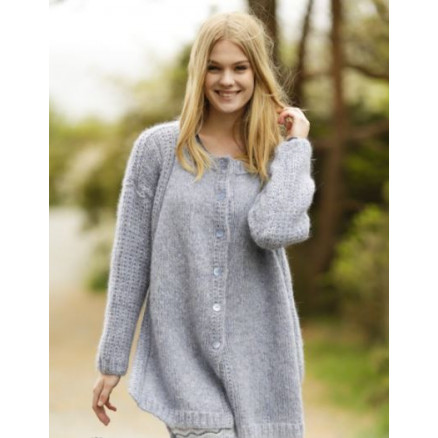 Sigrid Jacket by DROPS Design - Jakke Strikkeopskrift str. S - XXXL