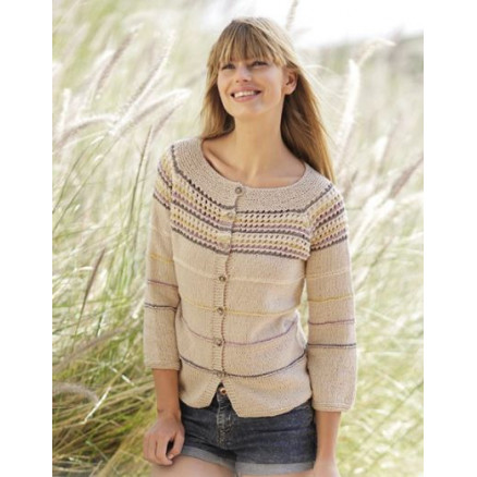 Freja Cardigan by DROPS Design - Jakke Strikkeopskrift str. S - XXXL