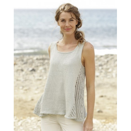 Venezia Top by DROPS Design - Top Strikkeopskrift str. S - XXXL