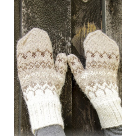 Talvik Mittens by DROPS Design - Vanter Strikkeopskift str. S/M
