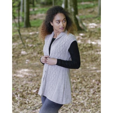 Morgan's Daughter Vest by DROPS Design - Vest Strikkeopskrift str. S - XXXL