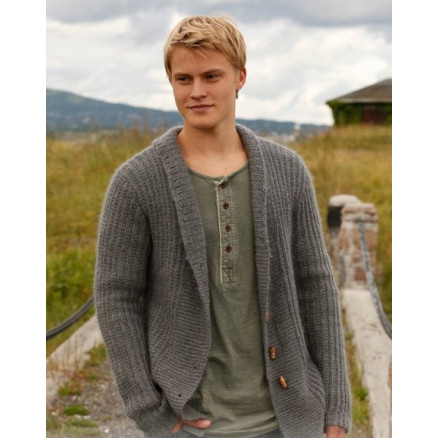 Lewis by DROPS Design - Jakke Strikkeopskrift str. S - XXXL