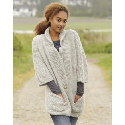 Clarice by DROPS Design - Jakke Strikkeopskrift str. S - XXXL
