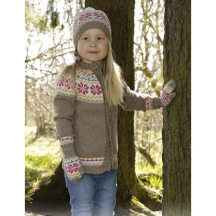 Prairie Fairy by DROPS Design - Jakke Strikkeopskrift str. 3/4 - 11/12 år