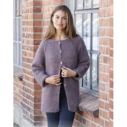 Simple Mind Jacket by DROPS Design - Jakke Strikkeopskift str. S - XXXL