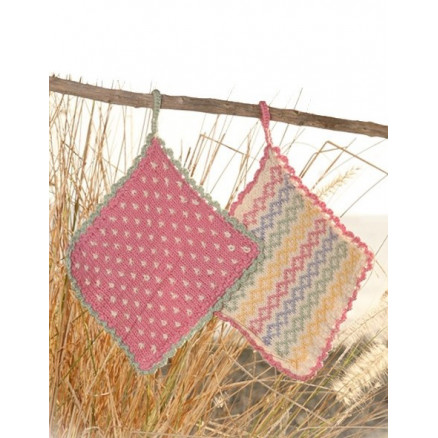 Mønster Grydelapper by DROPS Design - Grydelapper Strikkeopskrift 16x16 cm eller 24x24 cm