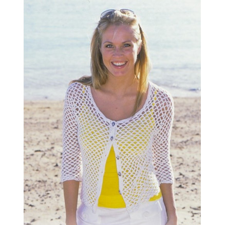 Catch of the Day by DROPS Design - Top og Cardigan Hækleopskrift str. S - XXL