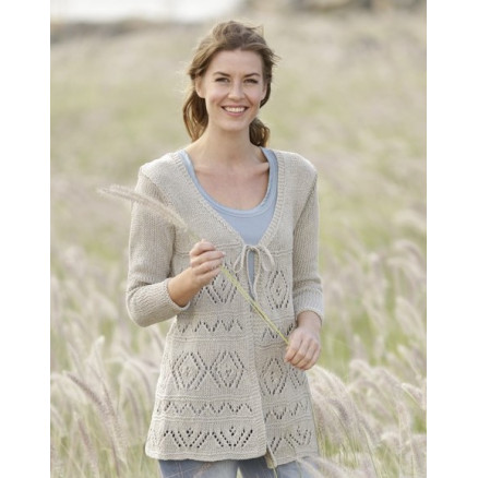 Late Spring by DROPS Design - Jakke Strikkeopskrift str. S - XXXL