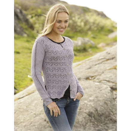 Erendis Cardigan by DROPS Design - Jakke Strikkeopskrift str. S - XXXL