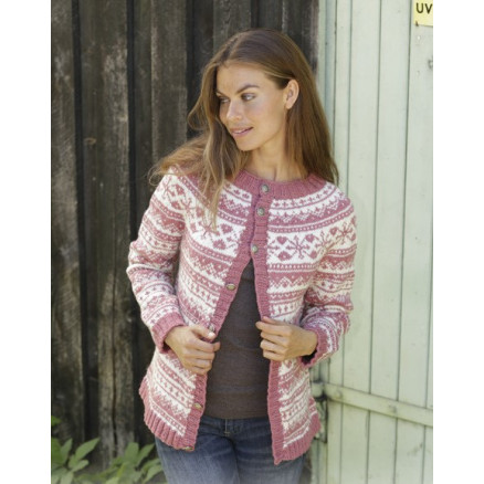 Selvik Jacket by DROPS Design - Jakke Strikkeopskrift str. S - XXXL