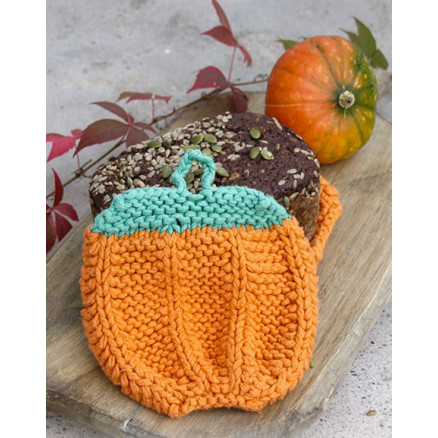 Roasted Pumpkin by DROPS Design - Grydelapper Halloween Strikkekit