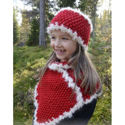 Santa's Little Helper by DROPS Design - Pandebånd og halsedisse Strikkeopskrift 3-12 år