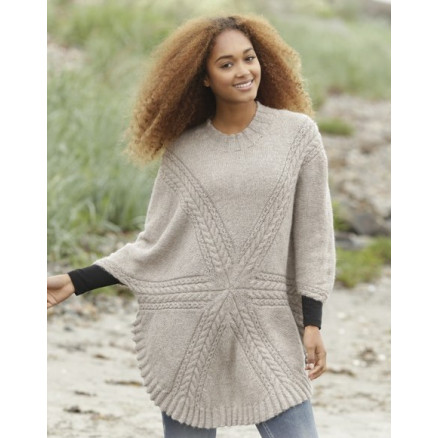 Sand Tracks by DROPS Design - Bluse Strikkeopskrift str. S - XXXL