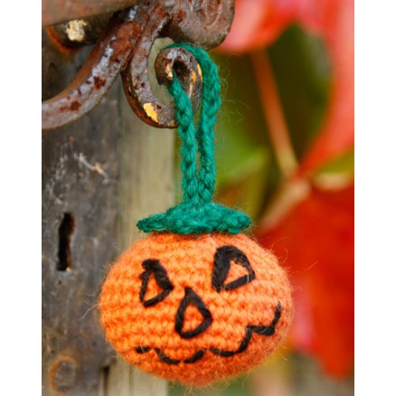 Jack by DROPS Design - Halloween Græskar Hækleopskrift 5cm