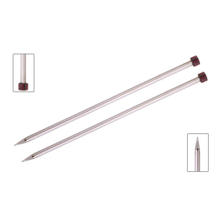 KnitPro Nova Cubics Strikkepinde / Jumperpinde Messing 35cm 5,50mm / 13.8in US9