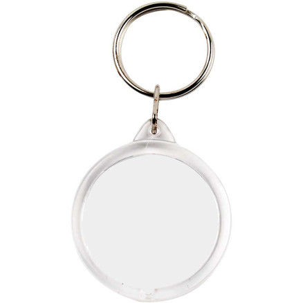 Nøglevedhæng , rund, diam. 40 mm, 25 stk./ 1 pk.
