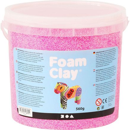 Foam ClayÂ®, neon pink, 560g/ 1 spand