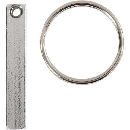 Nøglering Kit, str. 40x5 mm, 6stk./ 1 pk.