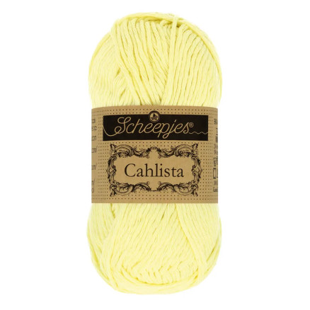 Scheepjes Cahlista Garn Unicolor 100 Lemon Chiffon