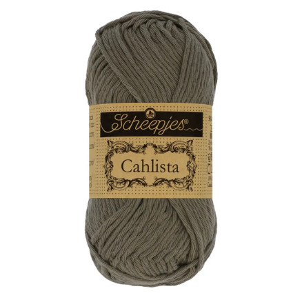 Scheepjes Cahlista Garn Unicolor 387 Mørk Oliven