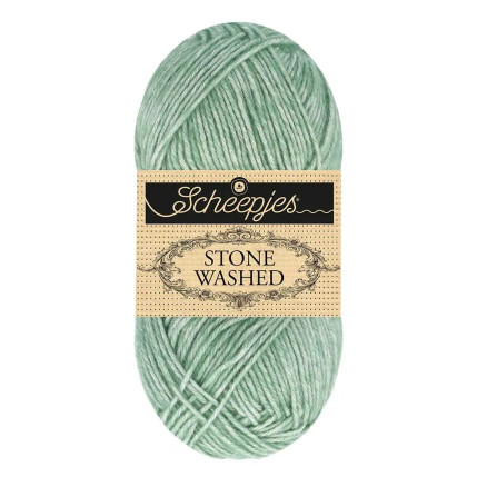 Scheepjes Stone Washed Garn Mix 848 Blød Epidot