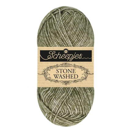 Scheepjes Stone Washed Garn Mix 851 Kloritgrøn