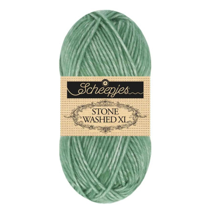 Scheepjes Stone Washed XL Garn Mix 888 Blød Epidot