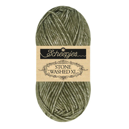 Scheepjes Stone Washed XL Garn Mix 891 Kloritgrøn