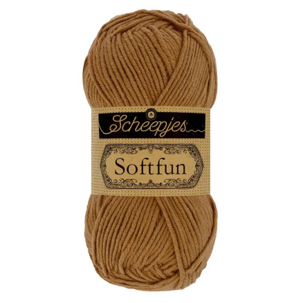 Scheepjes Softfun Garn Unicolor 2633 Gulbrun