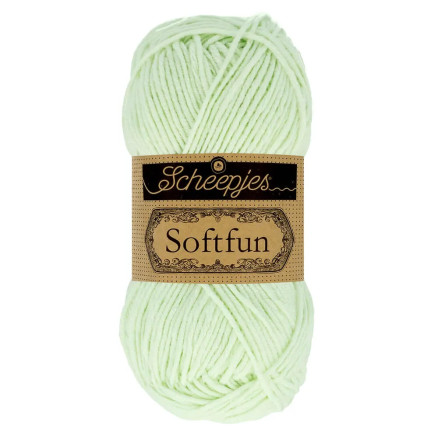 Scheepjes Softfun Garn Unicolor 2639 Grøn Tea