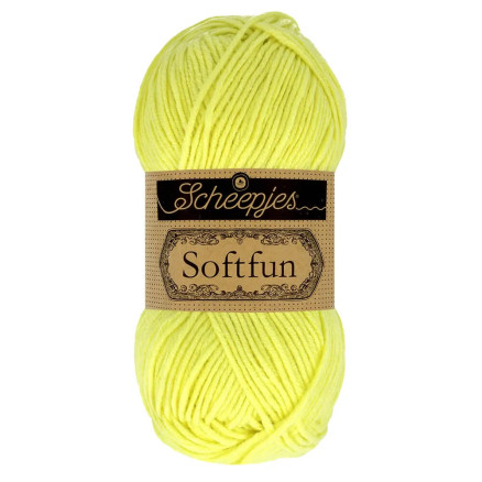 Scheepjes Softfun Garn Unicolor 2638 Blød Lime