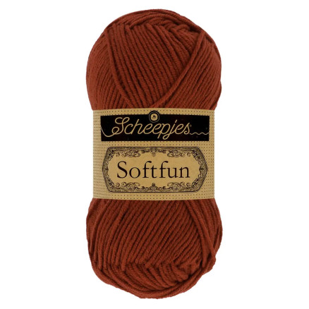 Scheepjes Softfun Garn Unicolor 2650 Rust