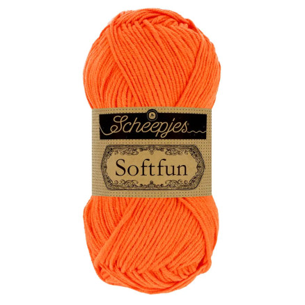 Scheepjes Softfun Garn Unicolor 2651 Græskar
