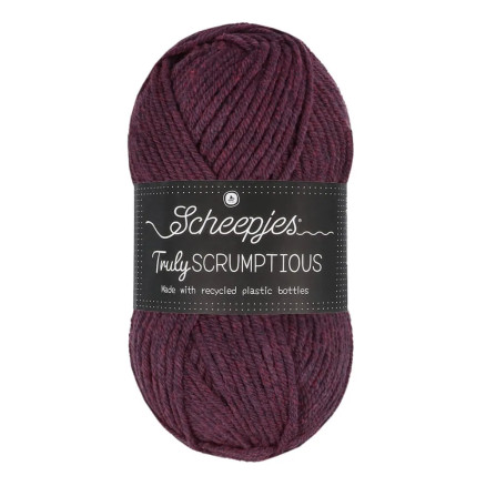 Scheepjes Truly Scrumptious Garn 377 Morello Kirsebær Fudge Kage