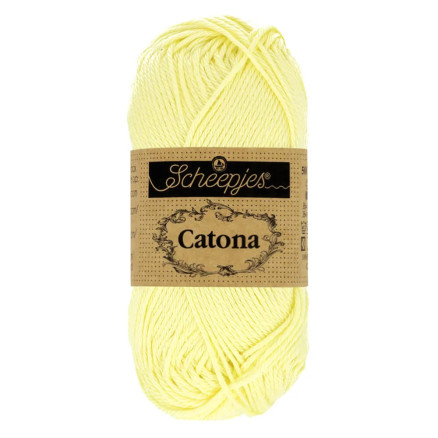 Scheepjes Catona Garn 100 Citron Chiffon - 25g