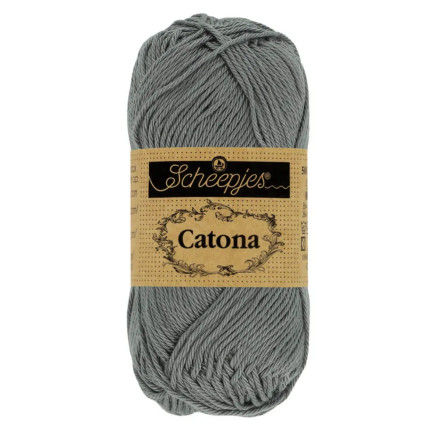 Scheepjes Catona Garn 242 Metal Grå - 25g