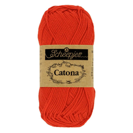 Scheepjes Catona Garn 390 Valmue Rose - 25g