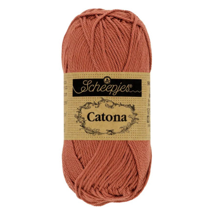 Scheepjes Catona Garn 504 Mursten Rød - 25g