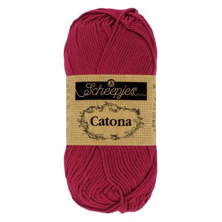 Scheepjes Catona Garn 517 Rubin - 25g