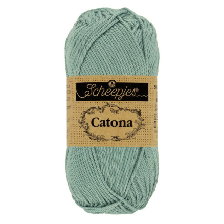 Scheepjes Catona Garn 528 Sølv Blå - 25g
