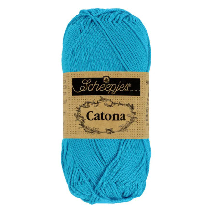 Scheepjes Catona Garn 146 Levende Blå - 10g